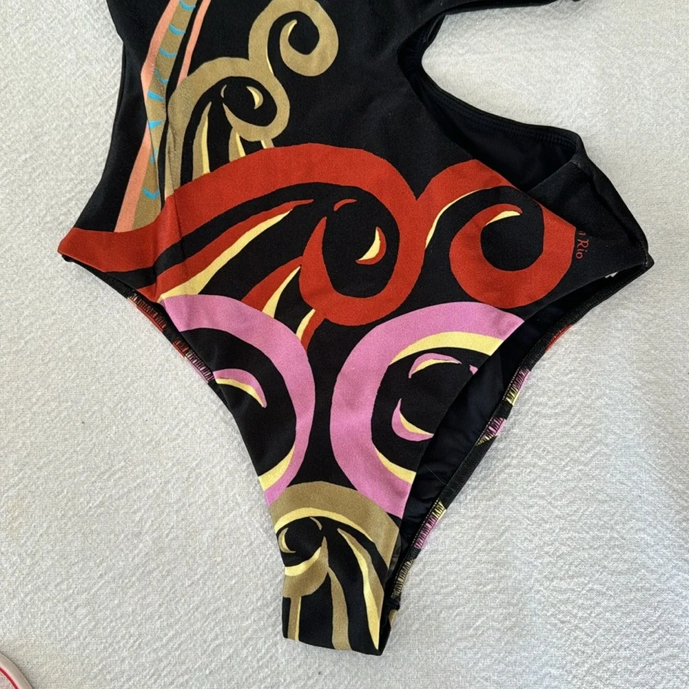 Farm Rio Pineapple Wave One Piece Swimsuit, Small, $220